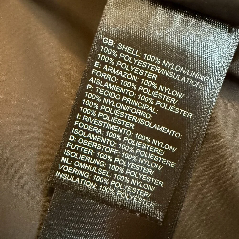 The North Face Black Gray Puffer Vest, Size 5 - Picture 3 of 3